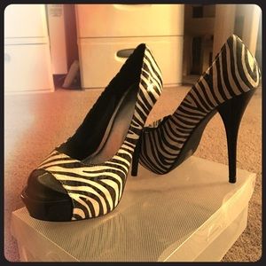 Zebra print heels for a fun night out!